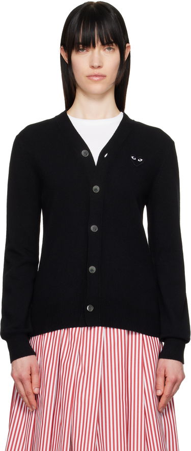 Sweater Comme des Garçons COMME des GARÇONS PLAY Heart Cardigan Sort | AX-N024-051, 0