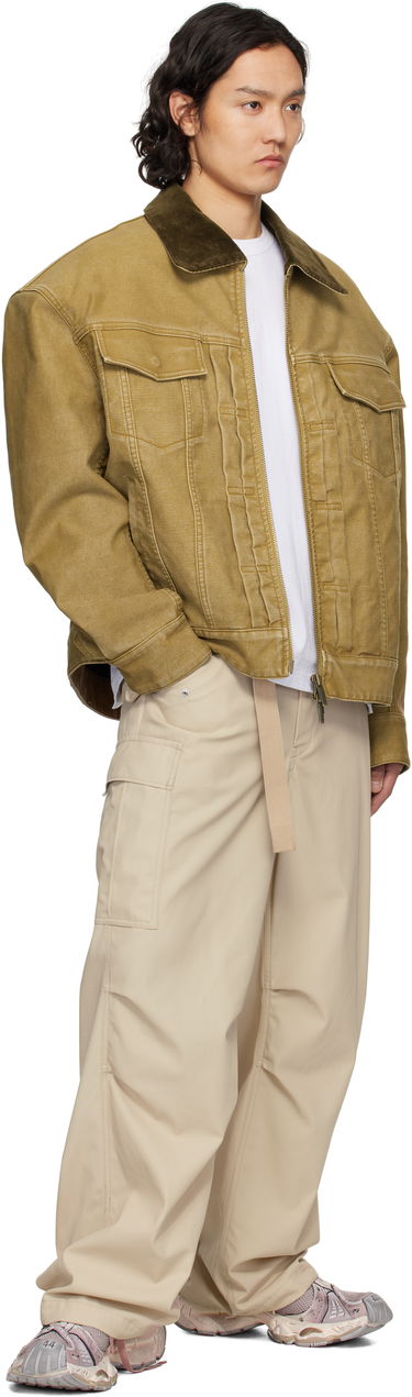 Jakke Feng Chen Wang Feng Chen Wang Washed Canvas Workwear Jacket Gul | FUS19JK11, 3