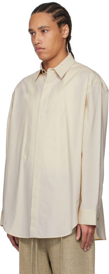 Skjorte Fear of God Fear of God Oxford Button Up Shirt Beige | FGE250-501OXF, 3