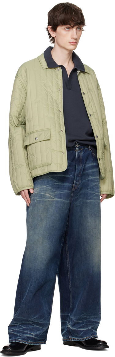 Puffer jakke MAISON KITSUNÉ Maison Kitsuné Quilted Chore Jacket Grøn | OM02114WW9047, 3