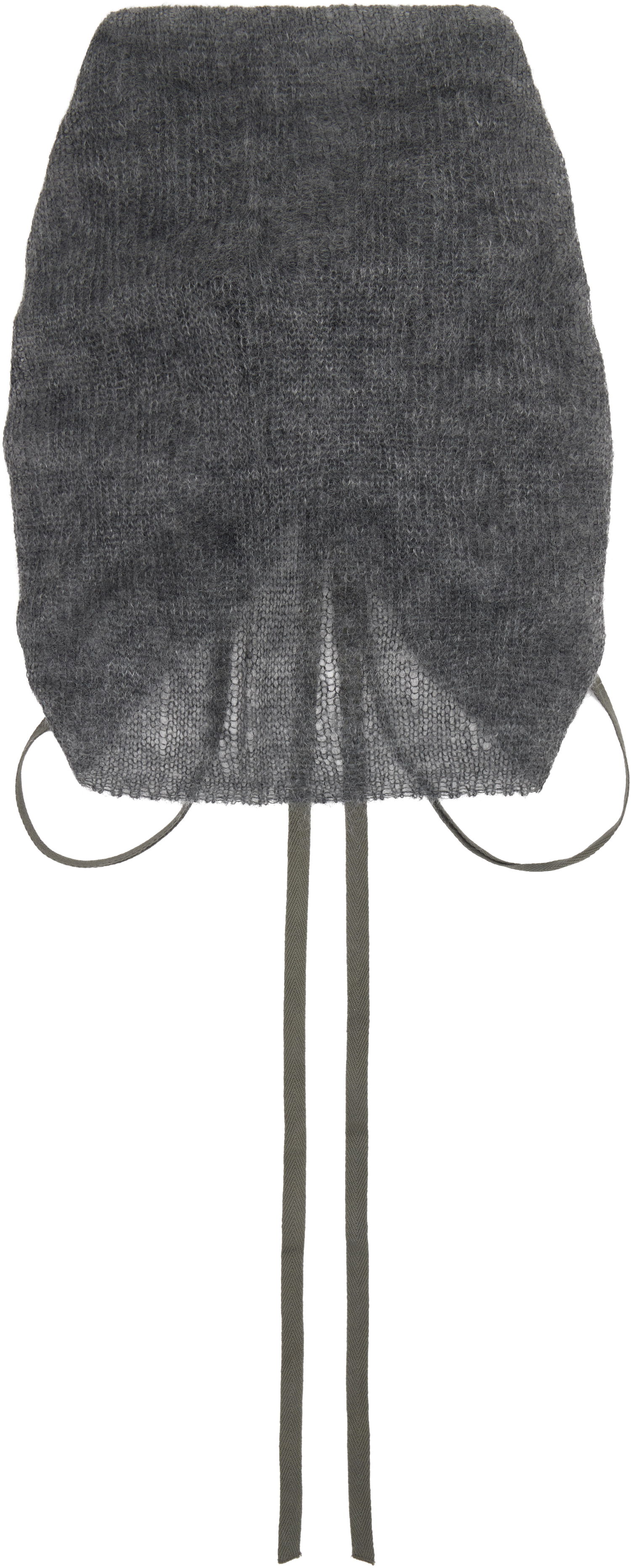 Tørklæde Ann Demeulemeester Ann Demeulemeester Oden Knit Tie Collar Grå | 2520-W-CL35-KN069-088, 1