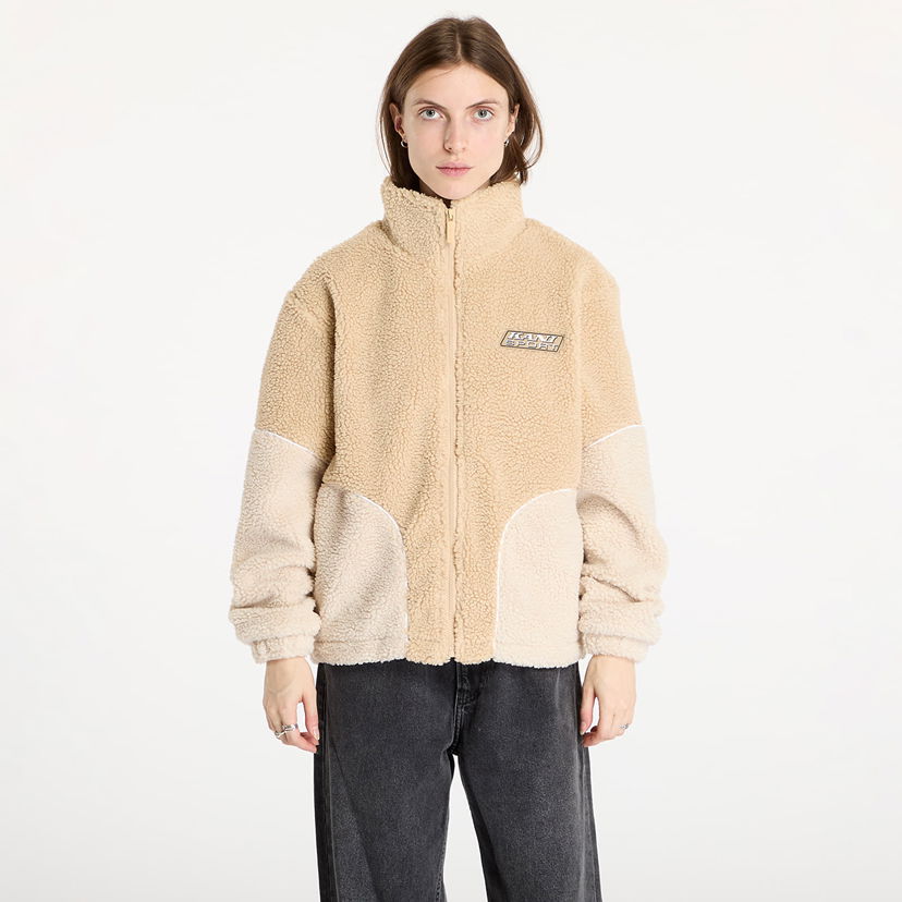 Jakke Karl Kani Sport Patch Teddy Block Beige | 61760014