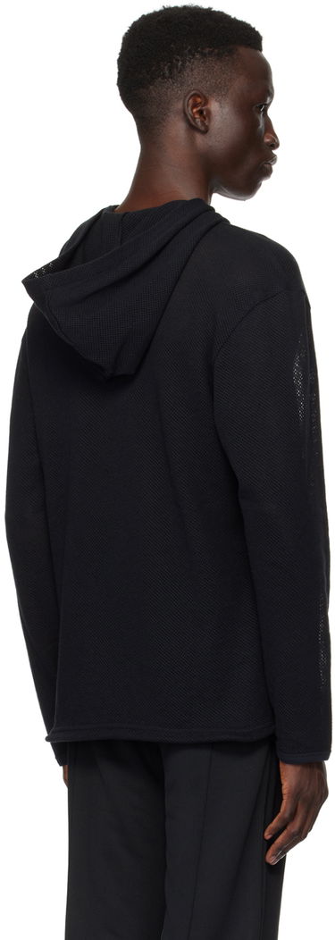 Sweatshirt Courrèges Courrèges Mesh Hoodie Sort | 124JHO027JS0069, 2