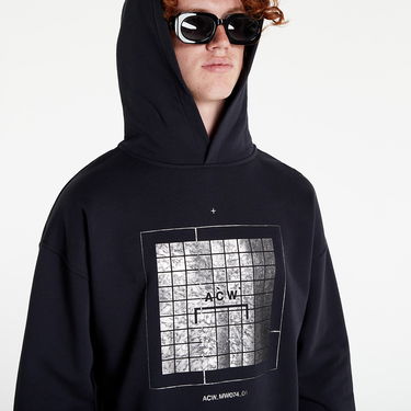 Sweatshirt A-COLD-WALL* Foil Grid Hoodie Sort | ACWMW074 Black, 1
