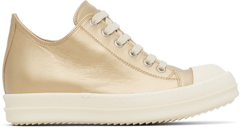 Sneakers og sko Rick Owens Rick Owens Hollywood Low Sneaks Metalisk | RO01E7891 LLPM