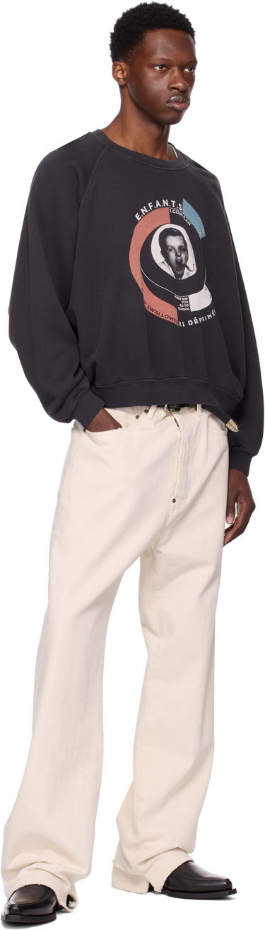 Sweatshirt Enfants Riches Déprimés Enfants Riches Déprimés Snake Boy Raglan Sweatshirt Sort | 020-470, 3