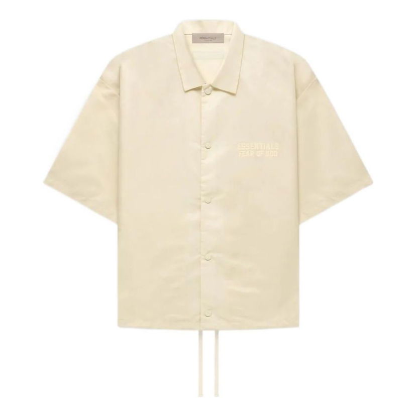 Skjorte Fear of God Essentials Nylon Shirt Beige | FOG-FW22-058