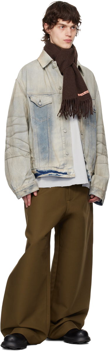 Tørklæde Acne Studios Skinny Fringe Scarf Grøn | CA0218-, 4