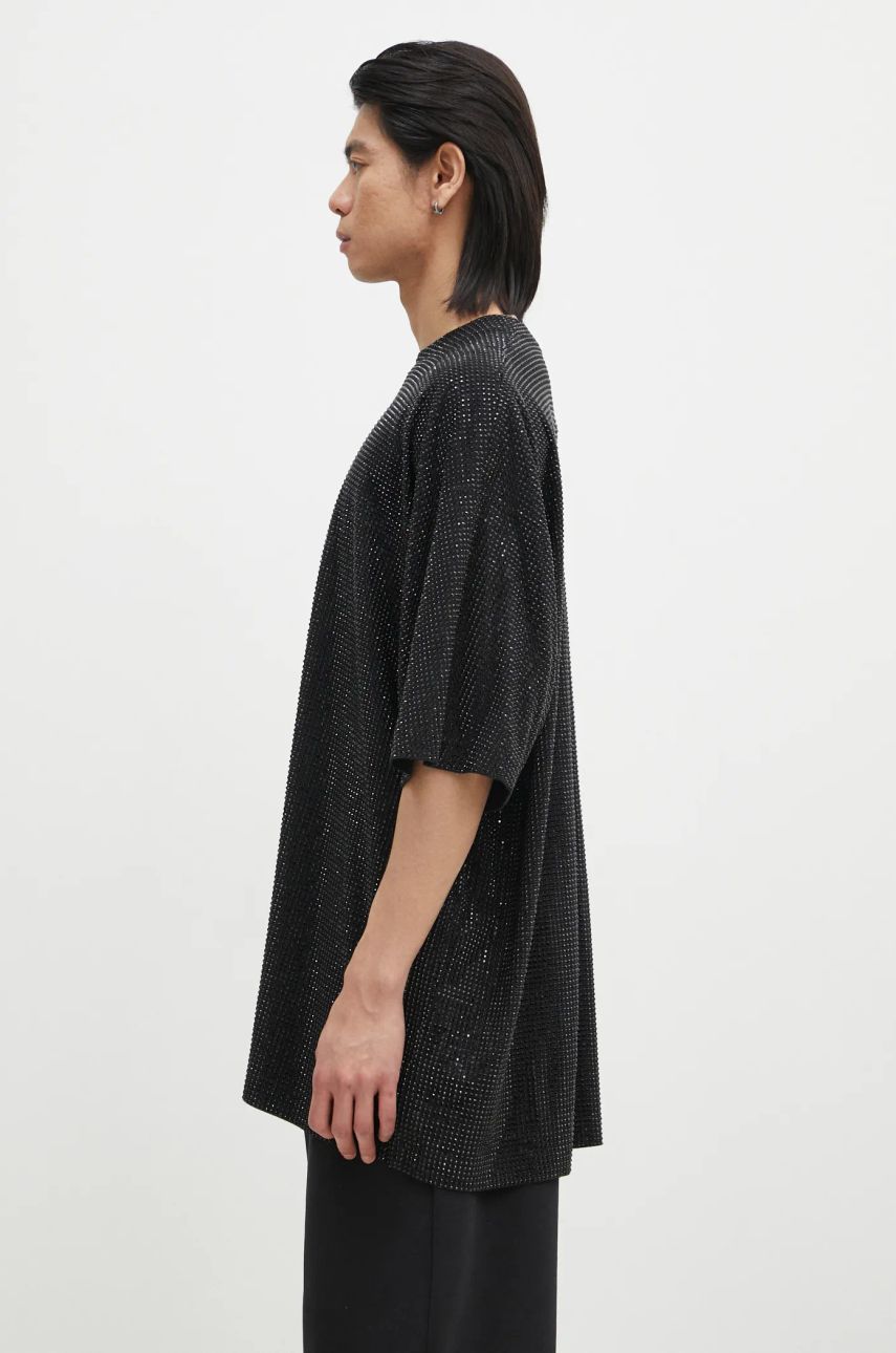 T-shirt VETEMENTS Iced-Out Oversized T-Shirt Sort | UA66TR900B, 1