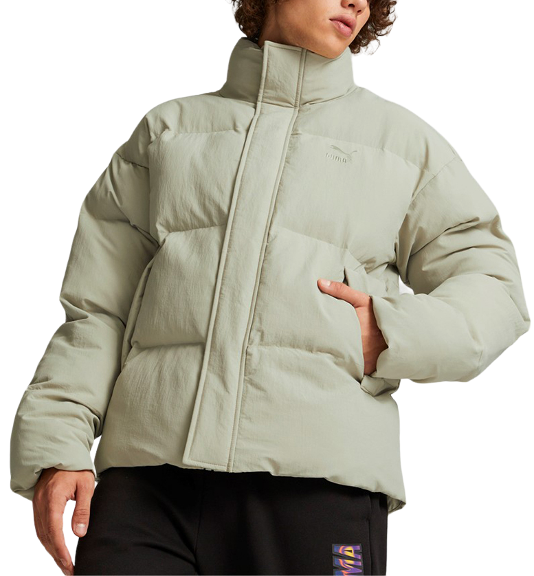 Puffer jakke Puma Classics Oversized Polyball Puffer Jacket Grøn | 53557368