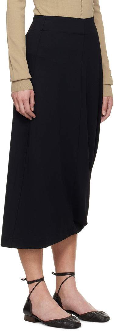 Nederdel LEMAIRE Lemaire Twisted Hem Midi Skirt Sort | SK1047 LJ1034, 1