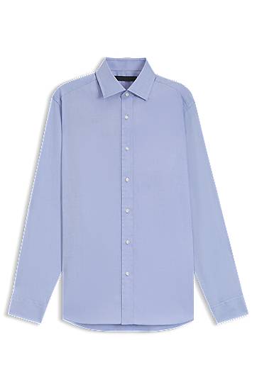 Skjorte BOSS BECKHAM x BOSS slim-fit shirt in Oxford cotton Blå | 50554813