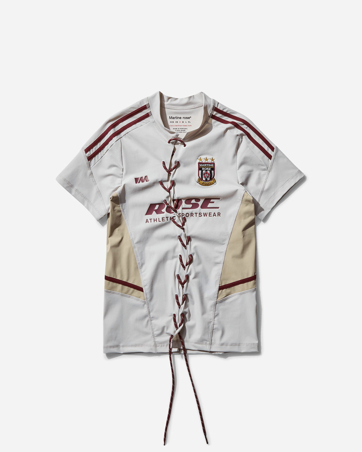 T-shirt Martine Rose Martine Rose Lace Up Football Top Grå | 168JT08022, 1