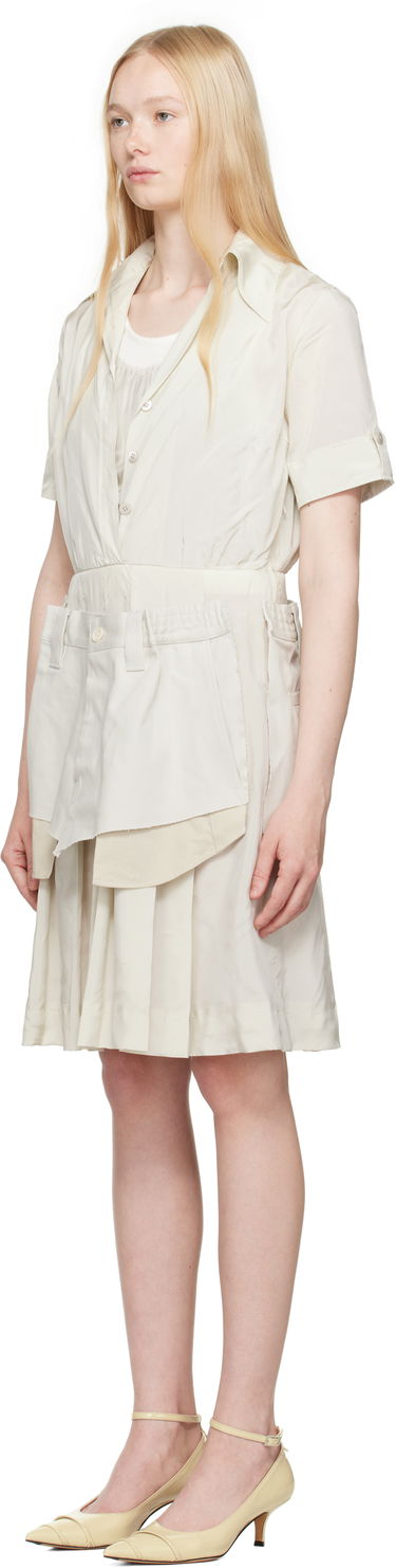 Nederdel Maison Margiela Maison Margiela Midi Dress Beige | S51DD0029 MTN060, 3