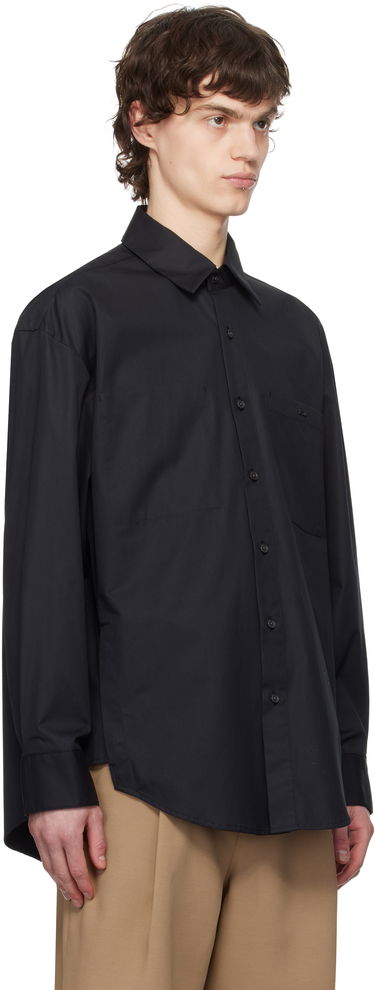 Skjorte WOOYOUNGMI WOOYOUNGMI Cotton Back Logo Shirt Sort | W251SH07, 1