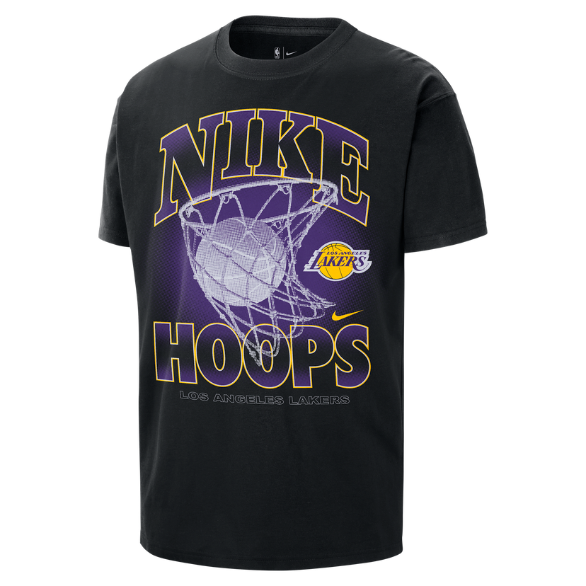 T-shirt Nike Nike NBA Max90 Los Angeles Lakers Courtside T-Shirt Sort | HQ1270-010