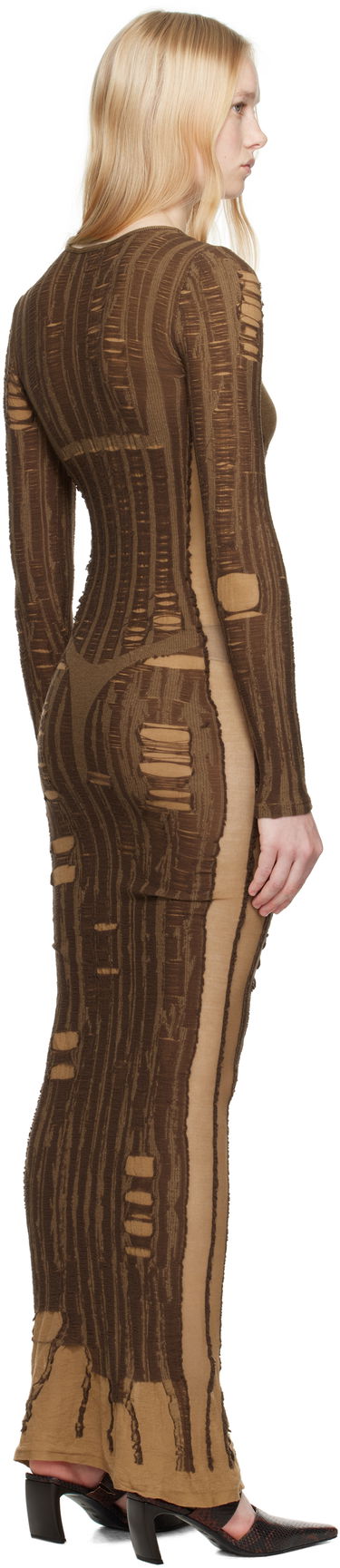 Kjole Diesel Diesel M-Calimera Maxi Dress Brun | A18125 0BJBI, 2