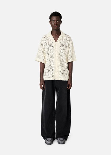 Skjorte AXEL ARIGATO Crochet Shirt Hvid | A2903001, 6