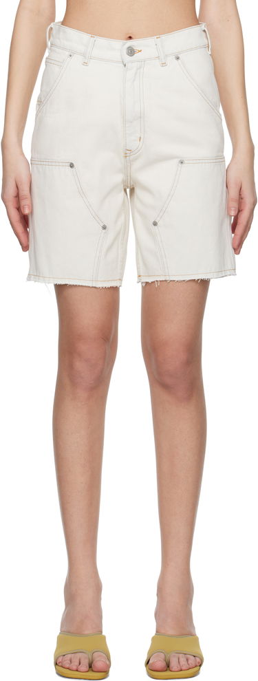 Shorts Maison Margiela MM6 Maison Margiela Paneled Denim Shorts Hvid | SH2MU0012 M30018, 0
