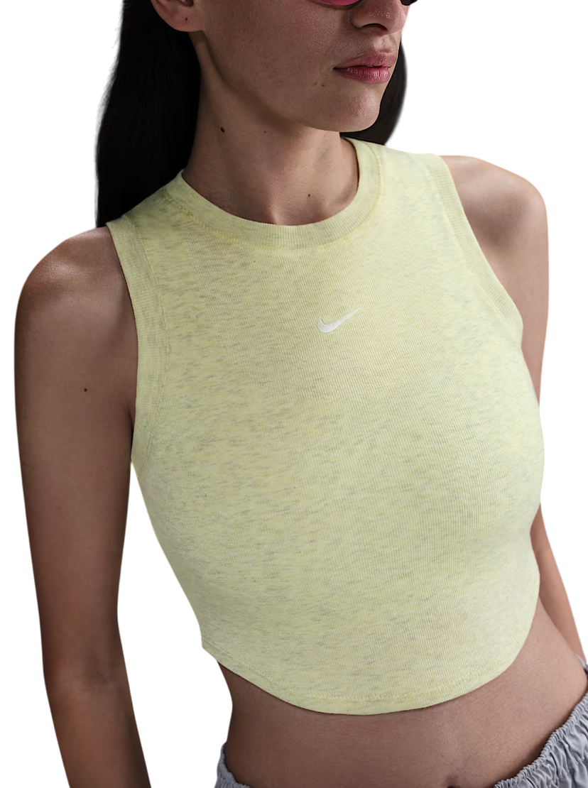 Tanktop Nike Nike Chill Knit Cropped Tank Top Gul | fb8279-701