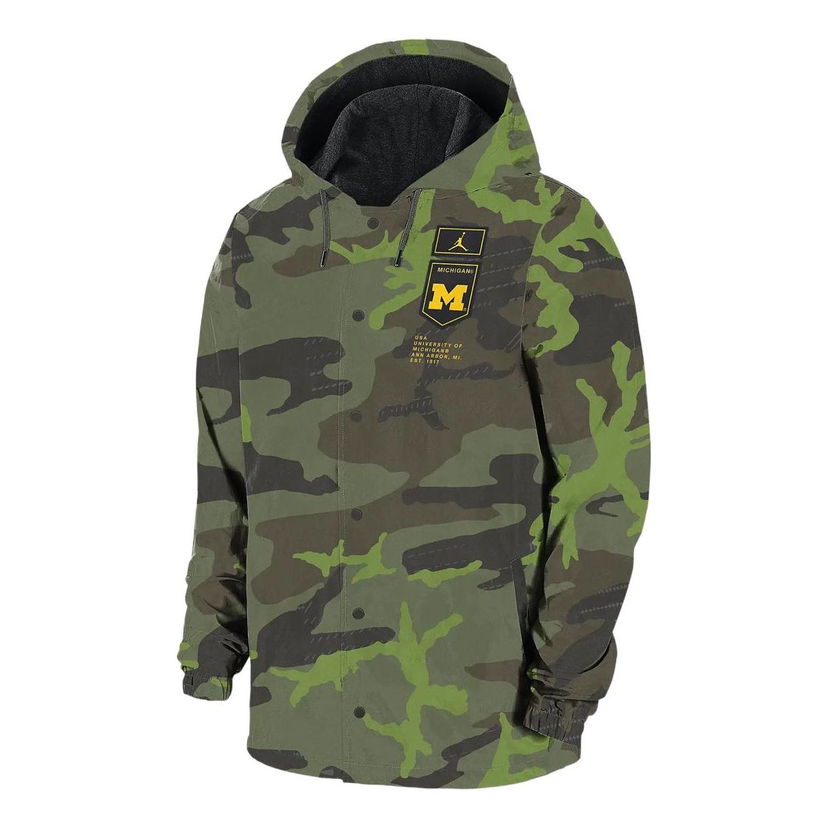 Vindjakke Jordan Jordan College Camo Print Jacket Grøn | DQ2233-328