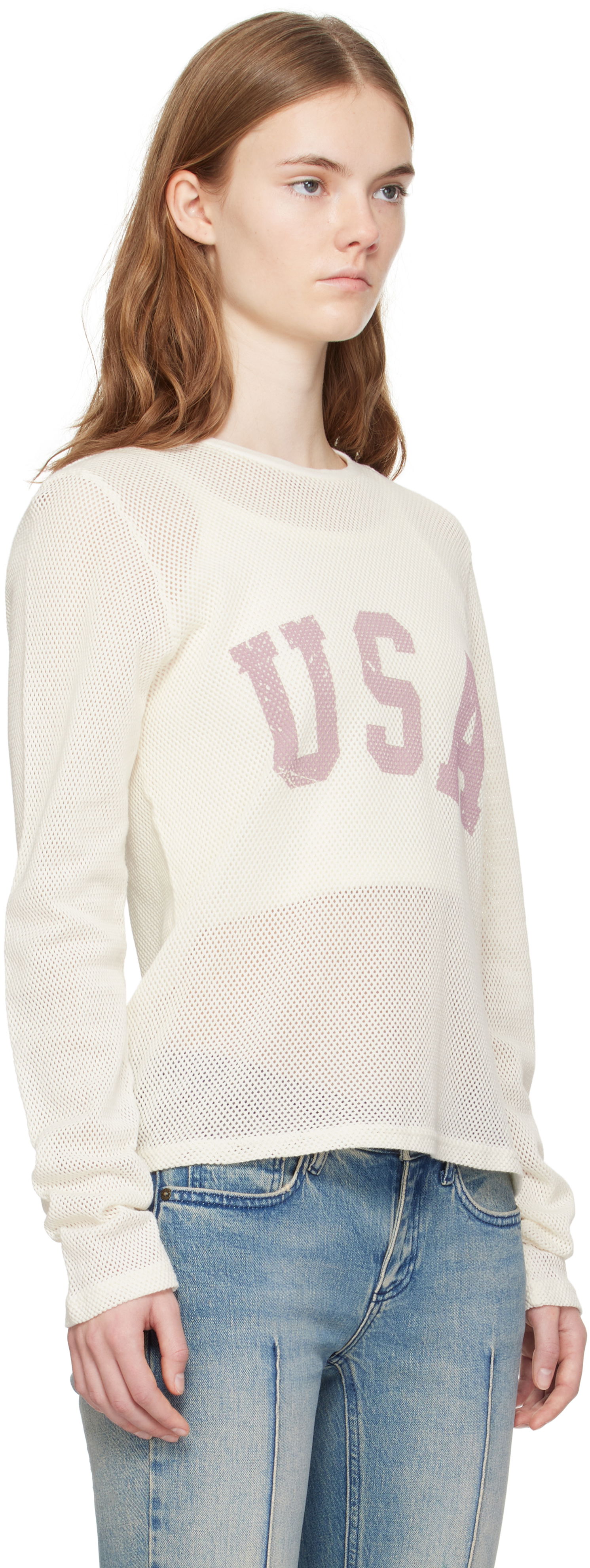 T-shirt GUESS GUESS Front Lettering T-Shirt Hvid | M4BP03KC4H0, 1