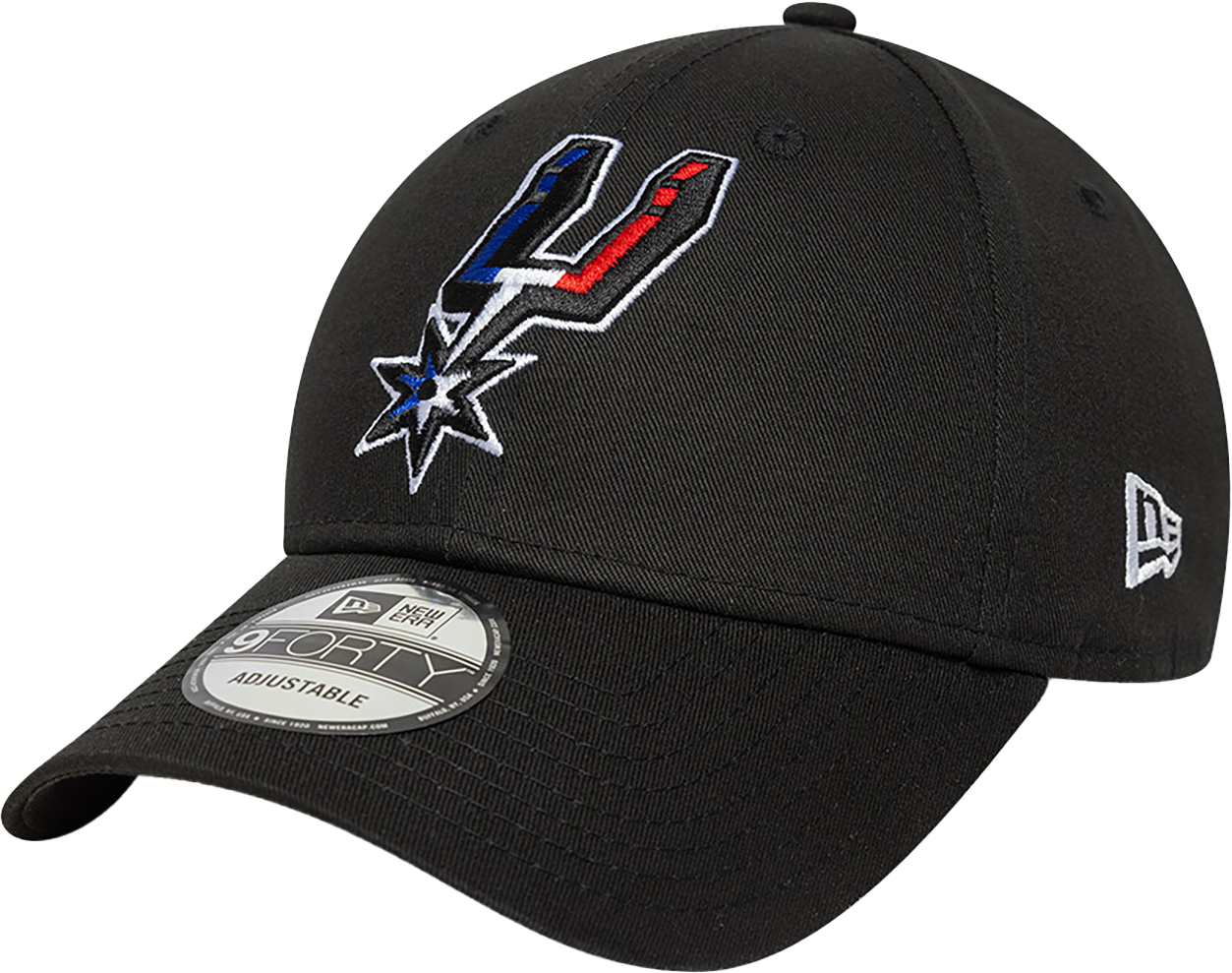 Kasket New Era New Era NBA San Antonio Spurs 9Forty Adjustable Cap Sort | 60668243-60668243, 0