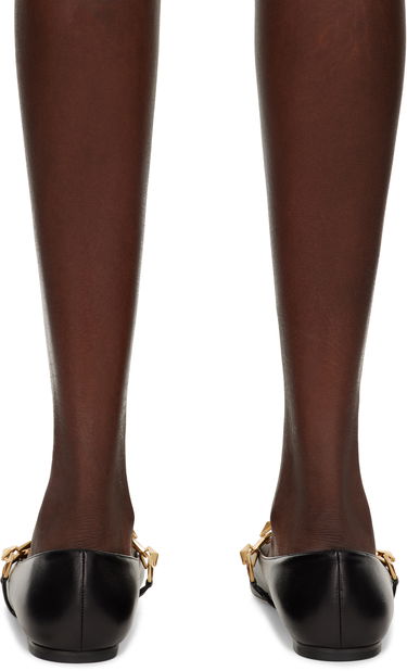 Skopleje Jimmy Choo Jimmy Choo Tilda Chain Ballerina Flats Sort | DIAMOND TILDA FLAT, 1