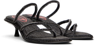 Skopleje Diesel D-Havanna Kittie Embellished Denim Heels Sort | Y03603 PR853, 3