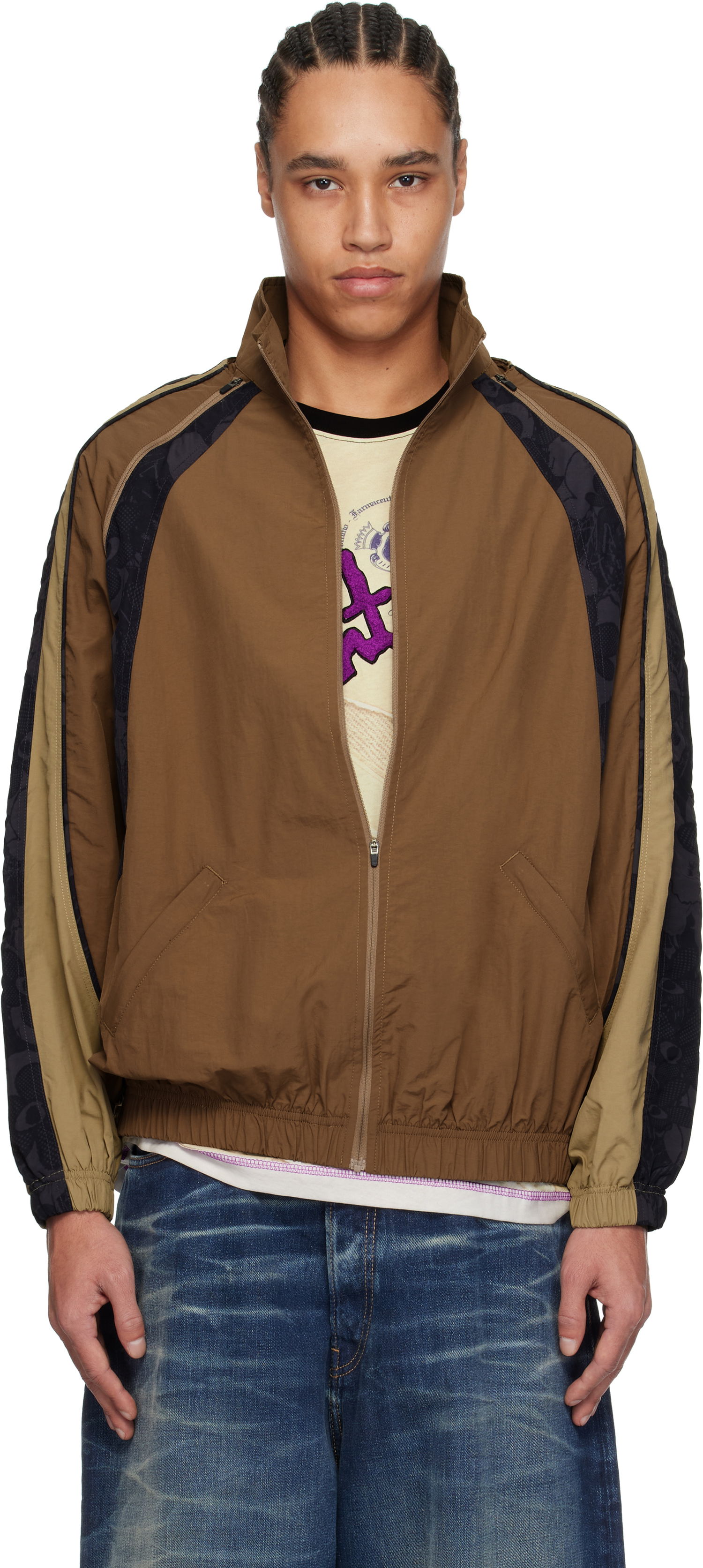 Vindjakke Perks And Mini Perks and Mini Lunacy Tracktion Zip-Off Jacket Brun | 39196, 0