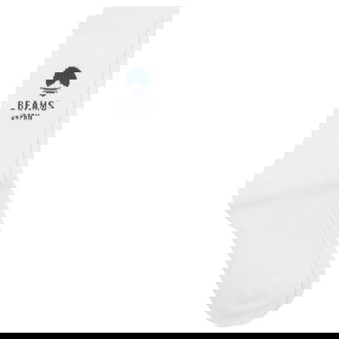Sokker BEAMS Logo Socks, Size Large Hvid | 56430018655-2, 1