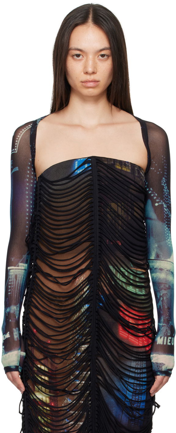 T-shirt Jean Paul Gaultier Gaultier 'The Pigalle' Bolero Top Flerfarvet | 24/30-F-TO207-T552-59560100