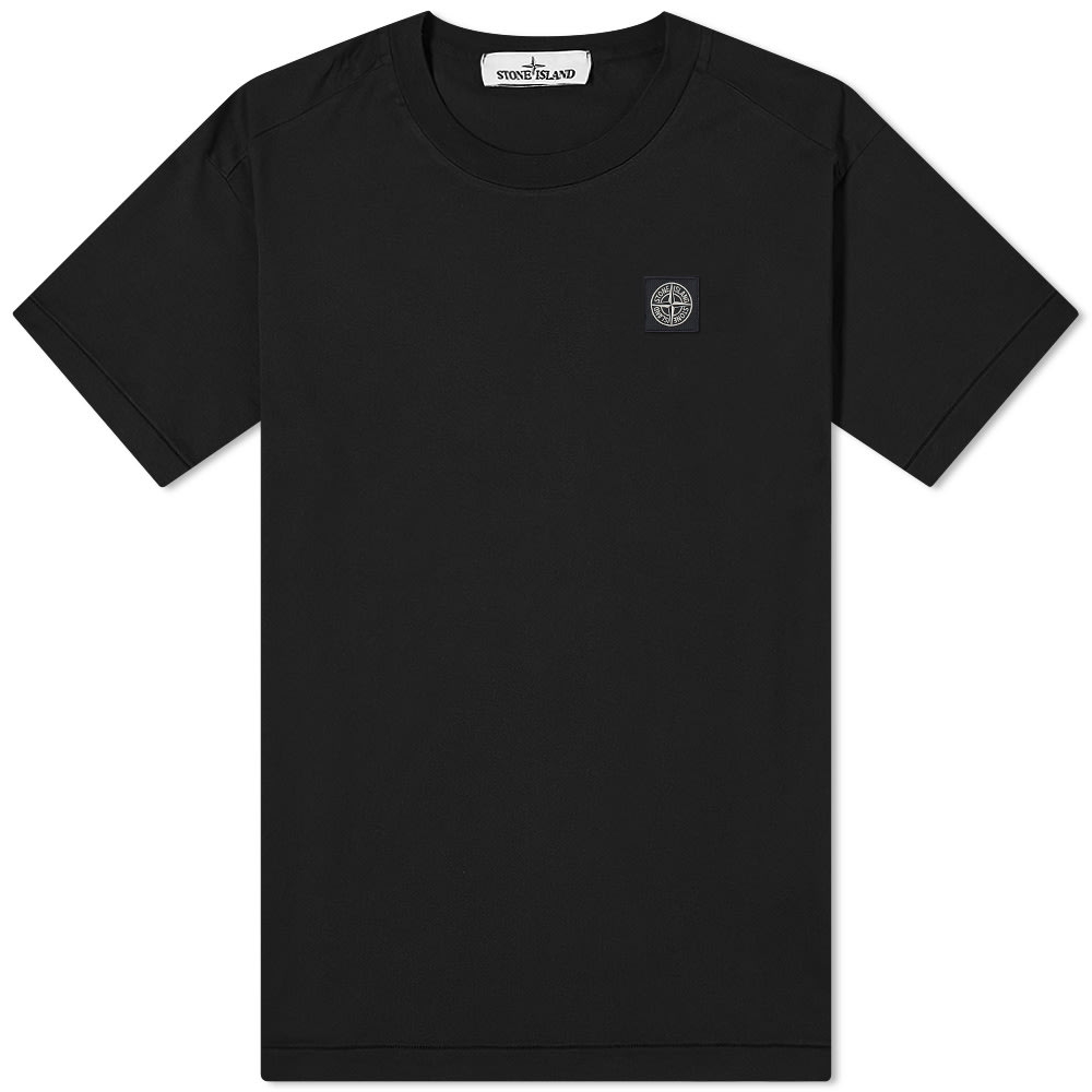 T-shirt Stone Island Patch Logo Te Sort | 741524113-V0029, 0
