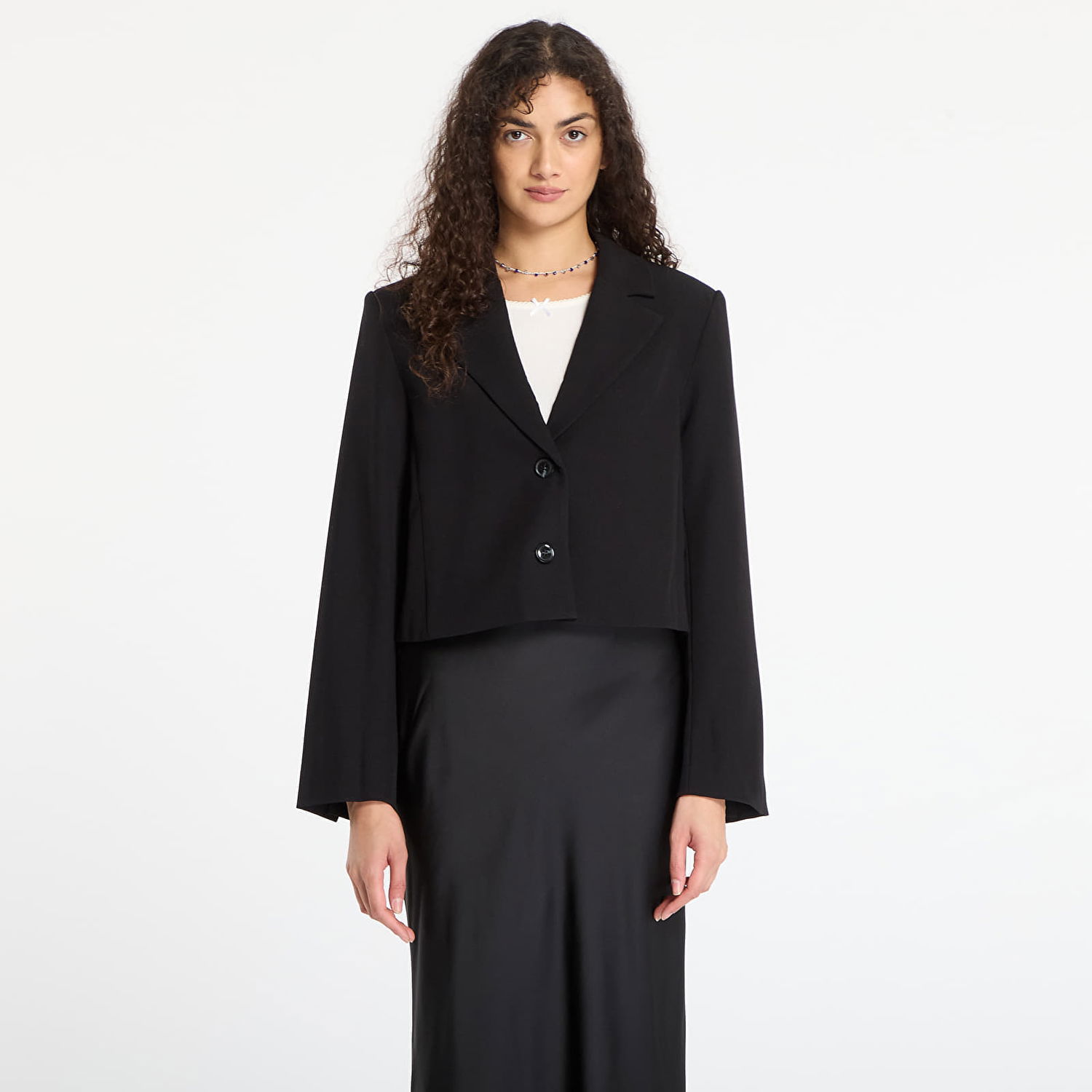 Jakke Samsoe Samsoe Cropped Salaney Blazer Sort | F25300114_CLR000021, 0