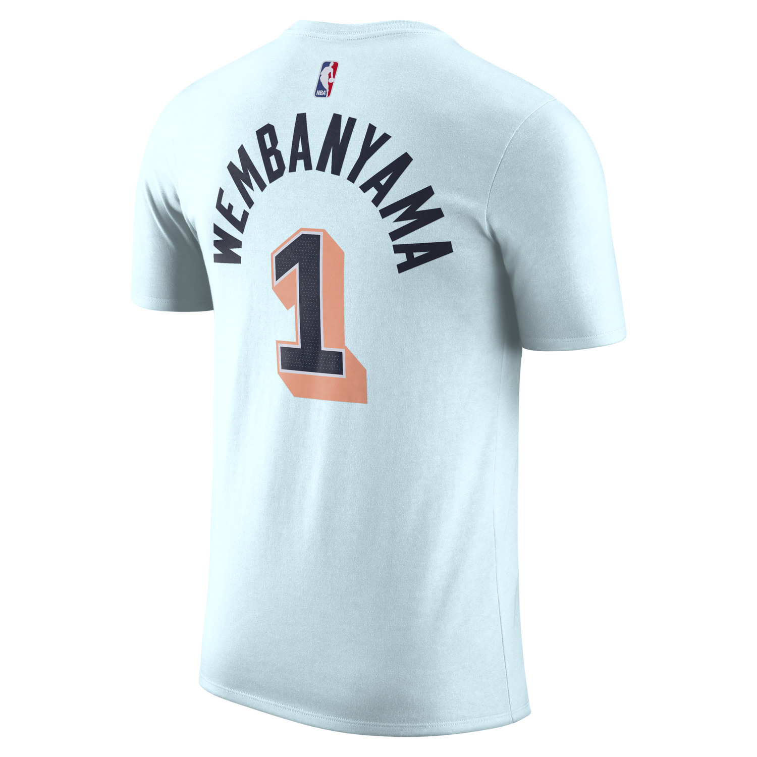 T-shirt Nike Victor Wembanyama San Antonio Spurs Essential City Edition Short Sleeve T-Shirt Blå | HJ2789-477, 1