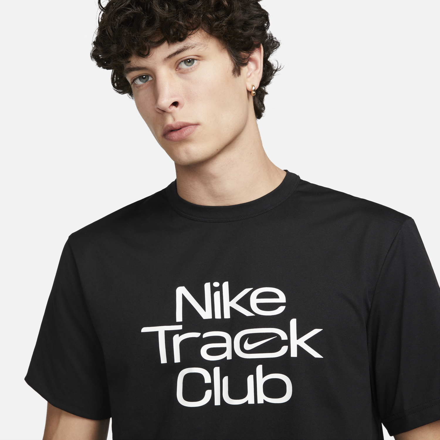 T-shirt Nike Dri-FIT Track Club Tee Sort | FB5512-010, 1