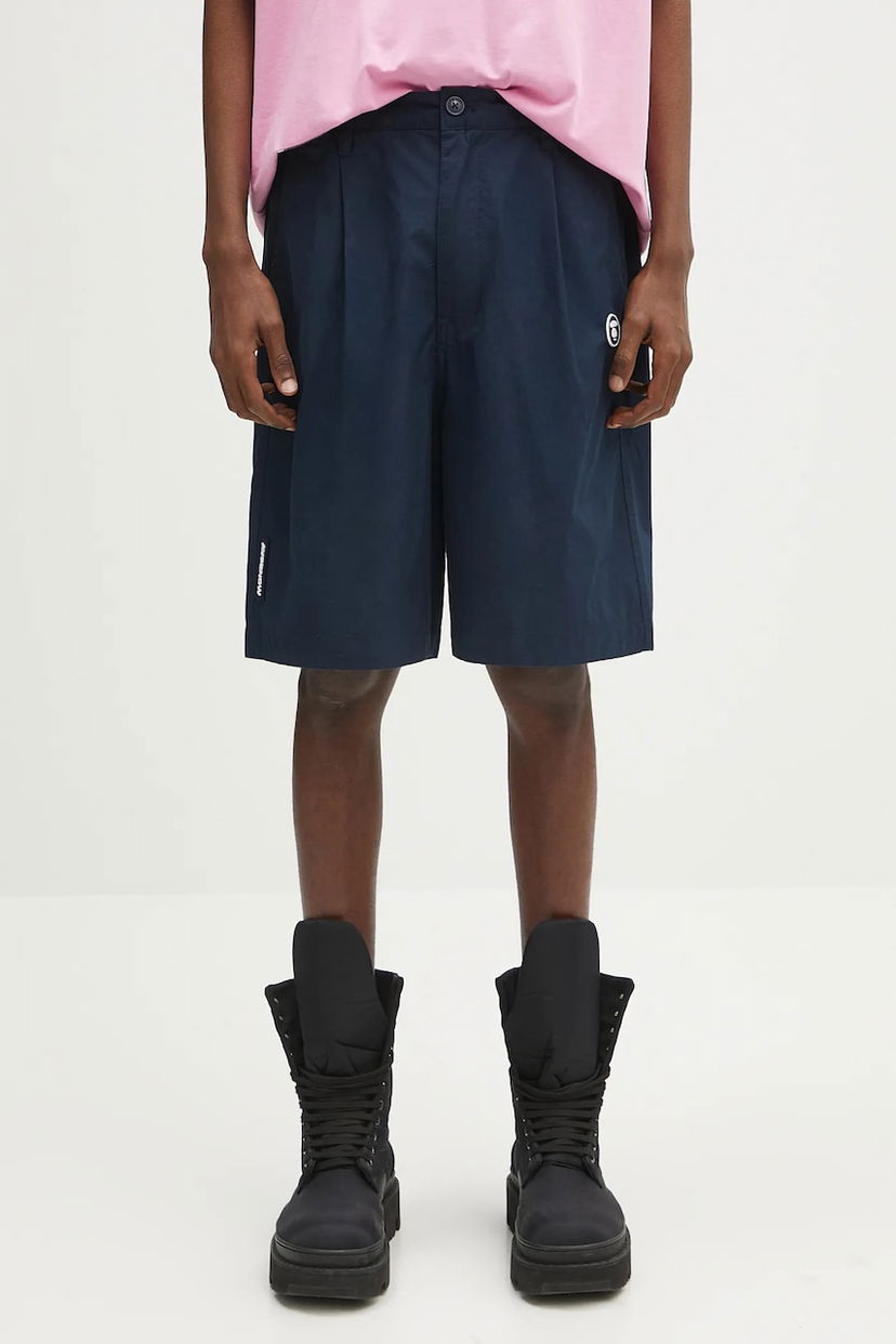 Shorts AAPE by A Bathing Ape AAPE Now Woven Shorts Mørkeblå | AAPSPMB670XXO