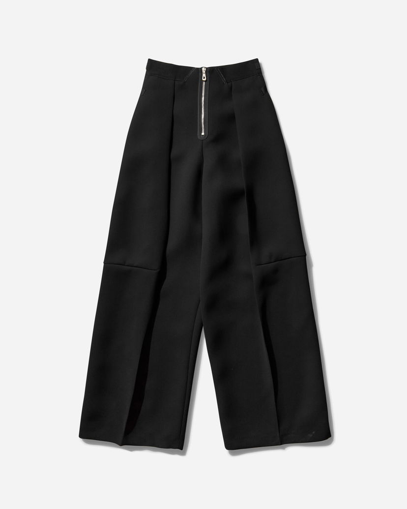 Bukser Jean Paul Gaultier Crepe Wide-Leg Pants Sort | 25-33-F-PA187-C081 00