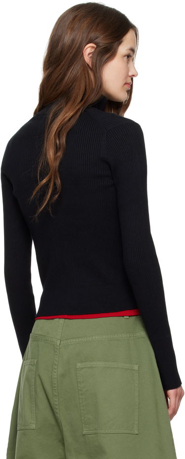 Sweater JW Anderson JW Anderson Fitted Zip-Up Sweater Sort | KW1353-YN0398, 2