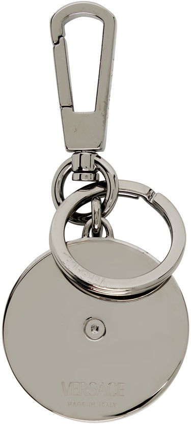 Nøgleringe Versace Gunmetal & Black Medusa Biggie Keychain Metalisk | 1012258_1A08836, 1