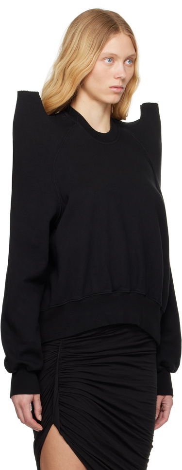 Sweater Rick Owens Rick Owens DRKSHDW Hollywood Tecsweat Sweatshirt Sort | DS01E3224 F, 1