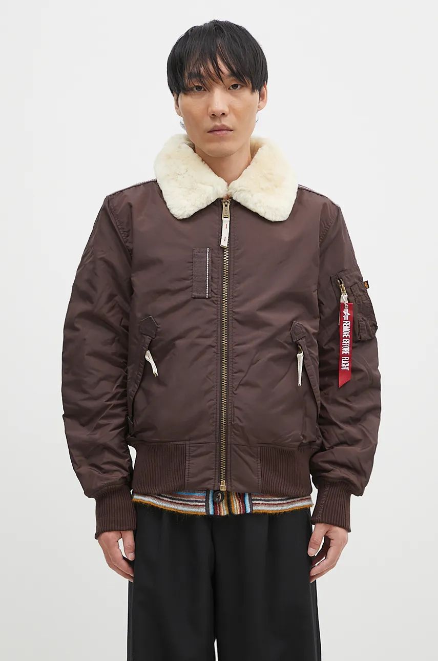 Bomberjakke Alpha Industries Injector III Bomber Jacket Brun | 143104, 0
