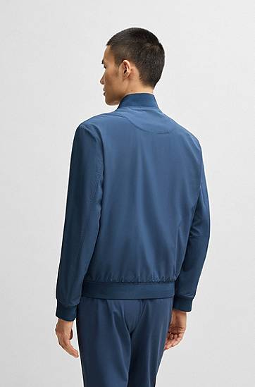 Bomberjakke BOSS Slim-Fit Blouson Jacket Blå | 50538630, 1