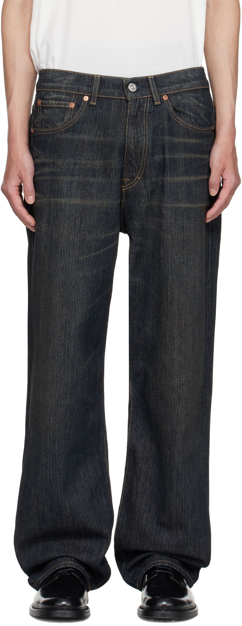 Jeans OUR LEGACY OUR LEGACY Third Cut Striped Jeans Blå | M4255TC