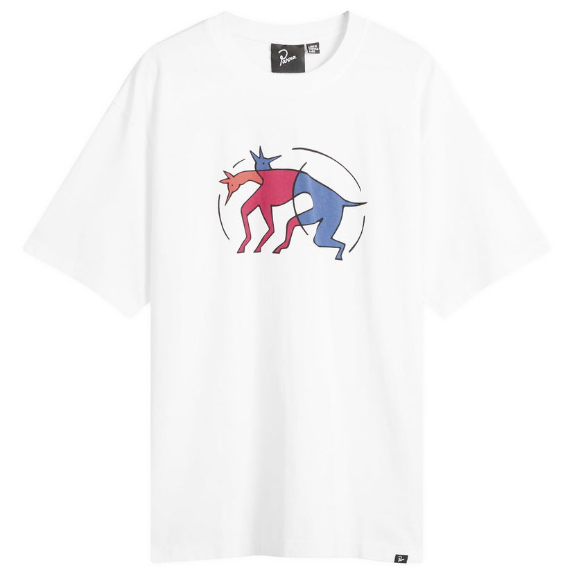 T-shirt By Parra Parra The Zoomies T-Shirt Hvid | 54120-WHT