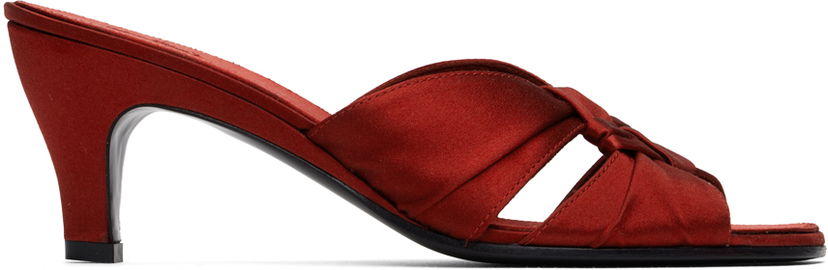 Skopleje The Row The Row Soft Knot Heeled Mules Rød | F1499-W326