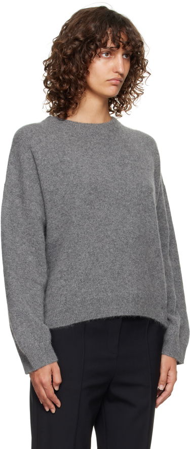 Sweater Loulou de Saison Loulou de Saison Tristan Yak Blend Sweater Grå | TRISTAN, 1