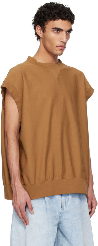 Sweater HED MAYNER Hed Mayner Cap Sleeve Sweatshirt Brun | HMMA70013T-HA082A, 1