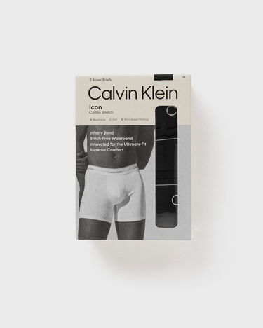 Boksere CALVIN KLEIN Boxer Brief Icon Cotton Stretch 3-Pack Sort | LV00NB4394TM6, 2