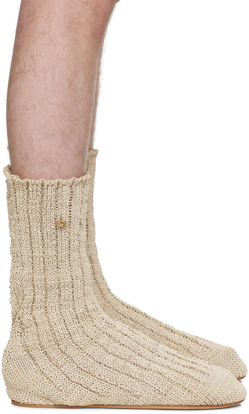 Sneakers og sko Bottega Veneta Domenica Boots Beige | 765163 V3H60